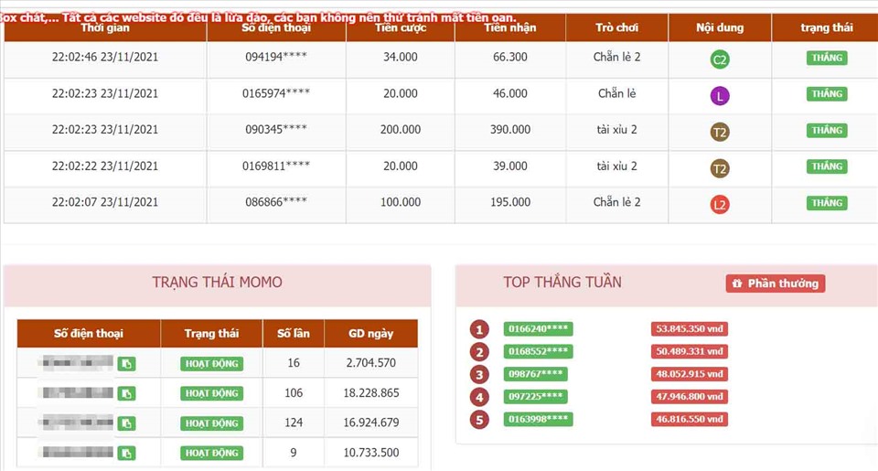 Tài xỉu chẵn lẻ dựa trên tổng điểm xúc xắc
